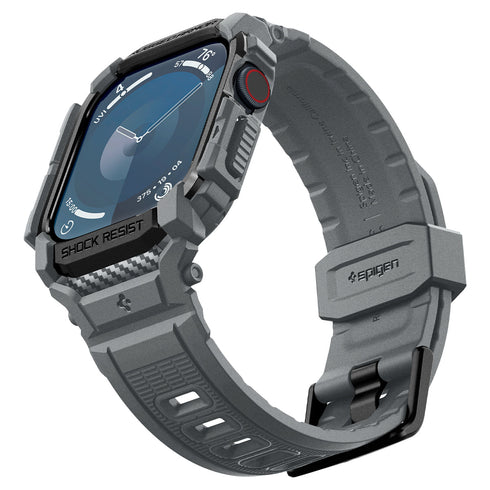 Spigen Apple Watch 11/10 Series Case+Band – Rugged Armor Pro